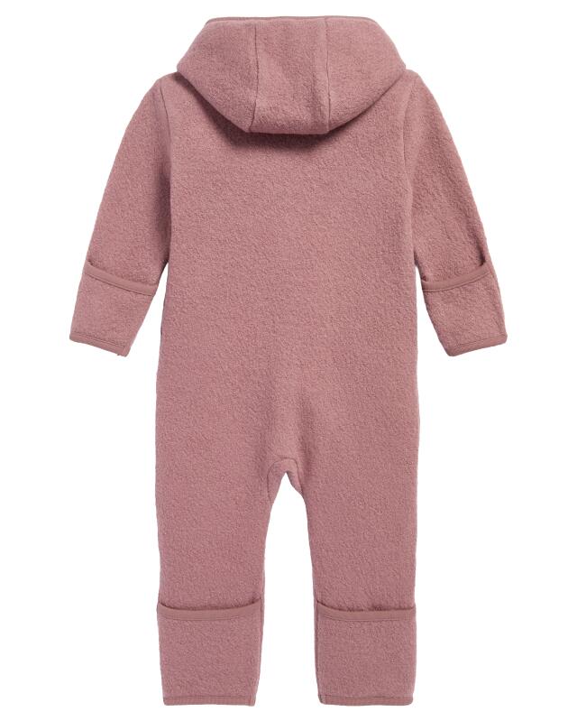 Combinaison en laine mérinos bébé fille, vieux rose (KiK Overall aus Merinowolle (altrosa)) — KiK, produit allemand authentique au Maroc