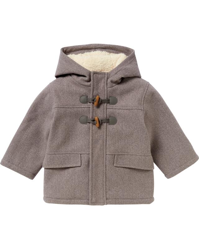 Wool-look jacket for baby boys, dark grey (KiK Jacke in Wolloptik (dunkelgrau)) — KiK, authentic German product in Morocco
