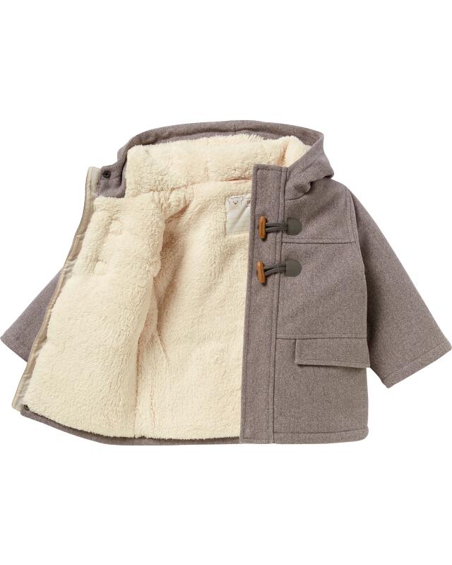 Wool-look jacket for baby boys, dark grey (KiK Jacke in Wolloptik (dunkelgrau)) — KiK, authentic German product in Morocco