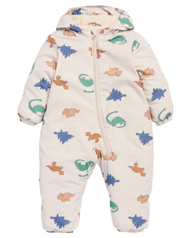 Combinaison de ski à dinosaures bébé garçon, crème (KiK Skianzug mit Dinos (creme)) — KiK, produit allemand authentique au Maroc