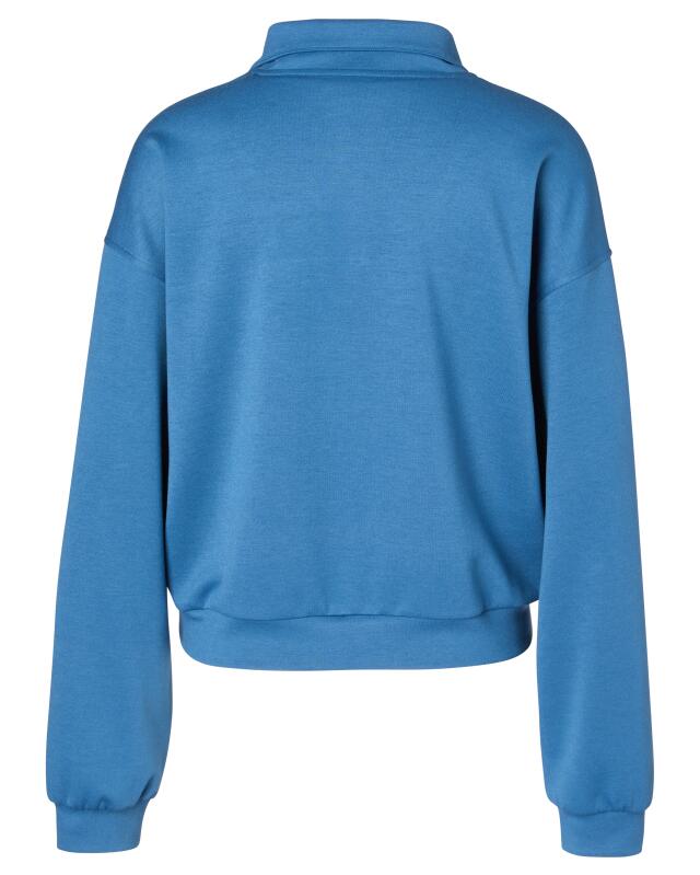 Sweat de sport à col montant femme, bleu (KiK Sport-Sweatshirt mit Stehkragen (blau)) — KiK, produit allemand authentique au Maroc