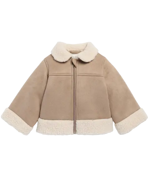 Jacke in Wildlederoptik