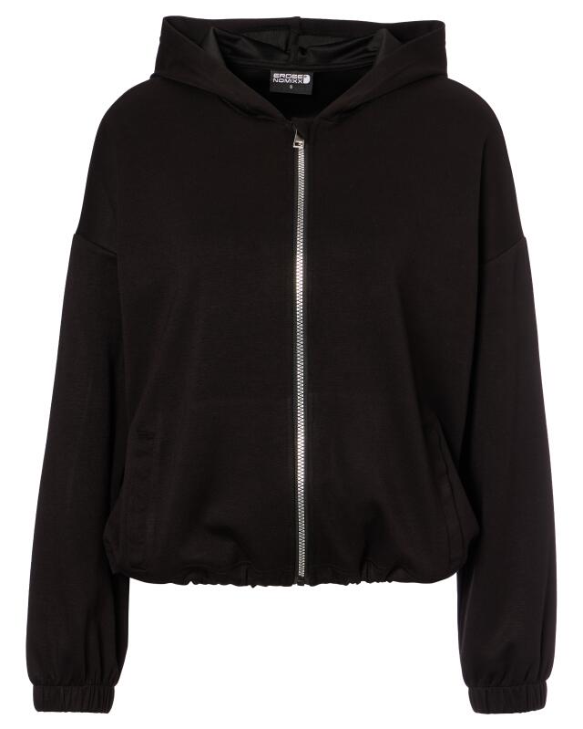 Cropped sports jacket for women, black (KiK Sportjacke cropped (schwarz)) — KiK, authentic German product in Morocco