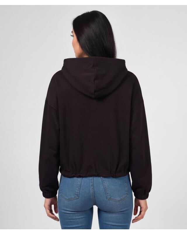 Cropped sports jacket for women, black (KiK Sportjacke cropped (schwarz)) — KiK, authentic German product in Morocco