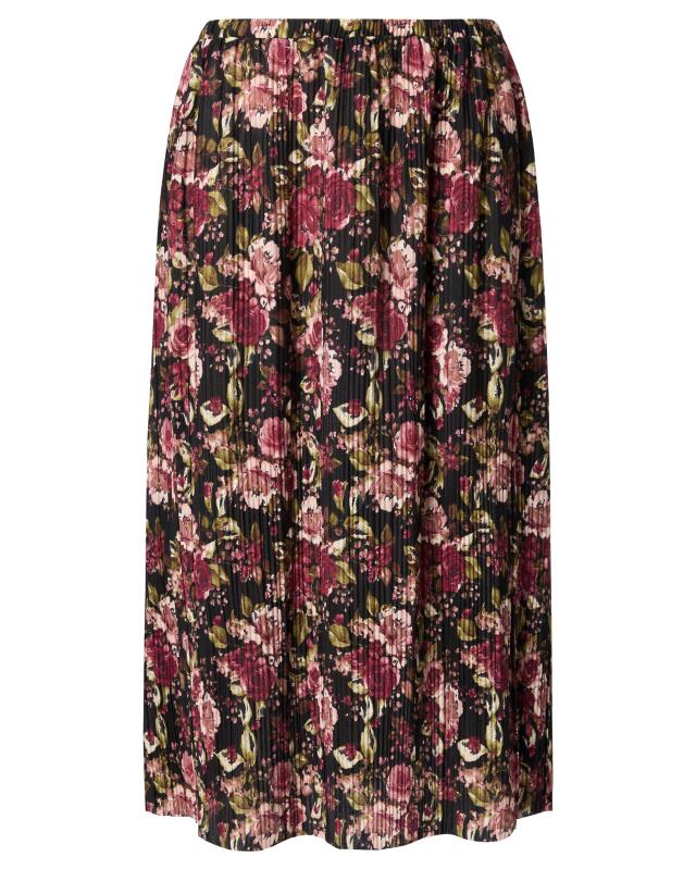Textured skirt with flowers for women, floral print (KiK Strukturrock mit Blumen (Blumendruck)) — KiK, authentic German product in Morocco