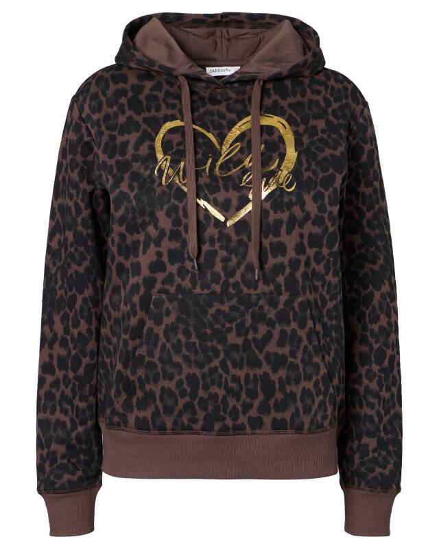 سويت شيرت بنقشة النمر للنساء، بطبعة ليوبارد (KiK Sweatshirt Leo (Leopardendruck)) — KiK, منتج ألماني أصلي في المغرب