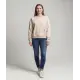 Sudadera con parches florales