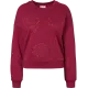 Sweatshirt mit Blumen-Aufnähern
