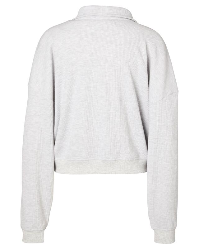 Pull troyer décontracté femme, gris chiné (KiK Legerer Troyer (grau melange)) — KiK, produit allemand authentique au Maroc