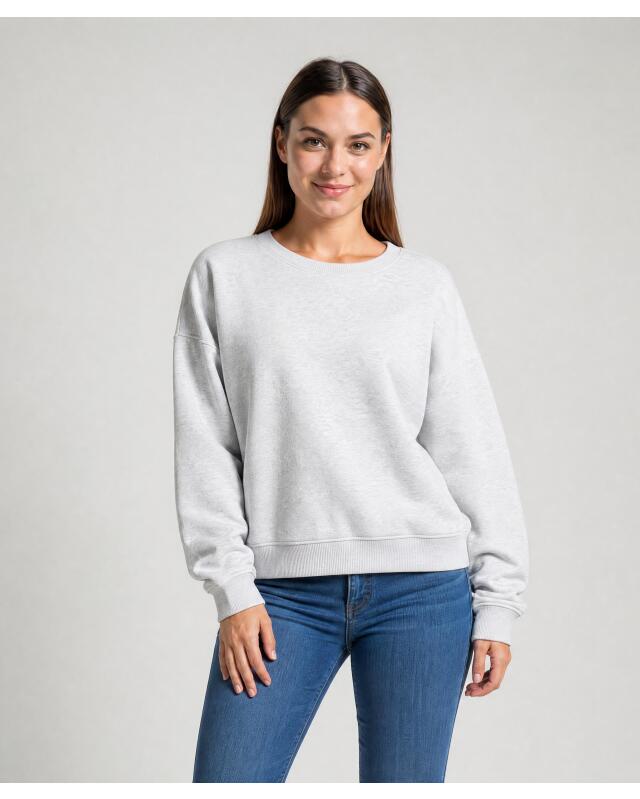 Sweatshirt for women, grey marl — KiK, authentic German product in Morocco
