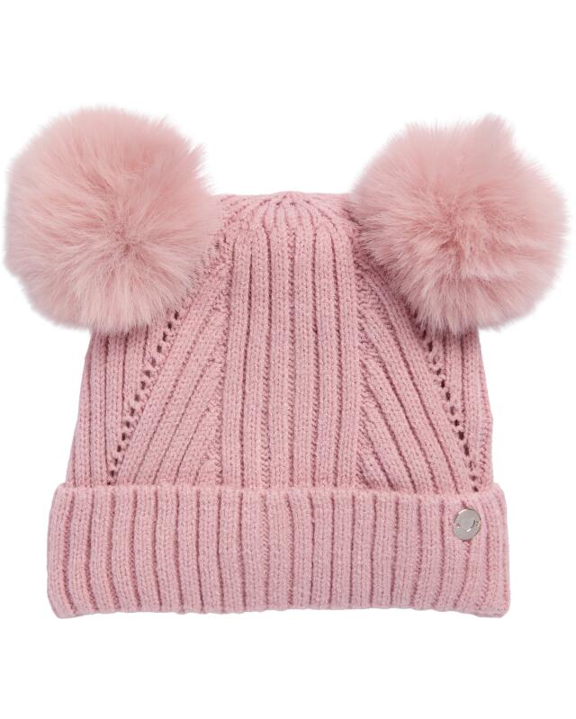 Bonnet en maille bébé fille, rose — KiK, produit allemand authentique au Maroc