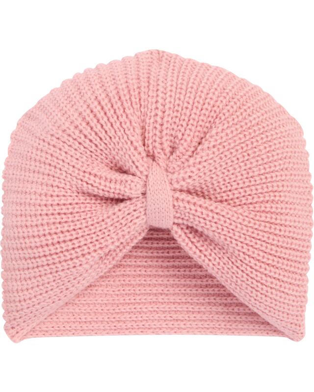 Turban en maille bébé fille, rose (KiK Strick-Turban (rosa)) — KiK, produit allemand authentique au Maroc