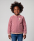 Glitzernde Collegejacke dunkelrosa