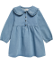 Jeanskleid mit Bubikragen jeans hellblau