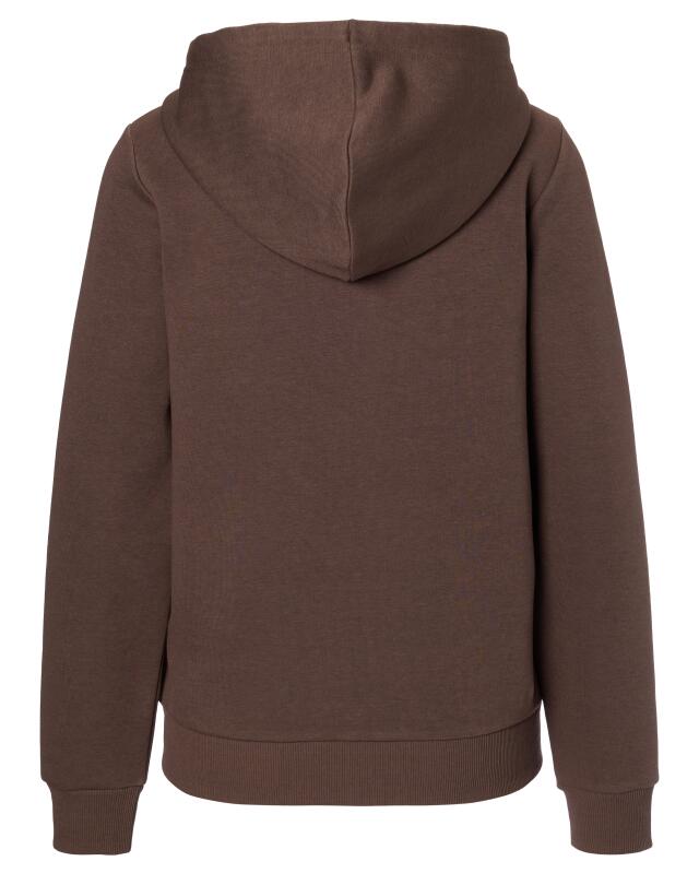 Veste sweat zippée à bords côtelés femme, marron (KiK Sweatjacke mit Rippbündchen (braun)) — KiK, produit allemand authentique au Maroc