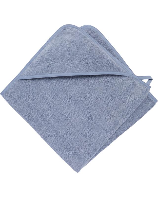 Serviette à capuche unie bébé garçon, bleu (KiK Kapuzenhandtuch unifarben (blau)) — KiK, produit allemand authentique au Maroc