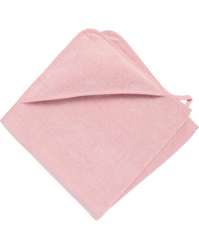 Serviette à capuche unie bébé garçon, rose clair (KiK Kapuzenhandtuch unifarben (hellrosa)) — KiK, produit allemand authentique au Maroc
