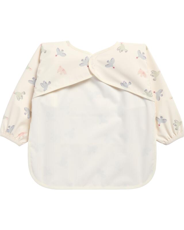 Bavoir à poche bébé fille, blanc cassé (KiK Lätzchen mit Tasche (offwhite)) — KiK, produit allemand authentique au Maroc