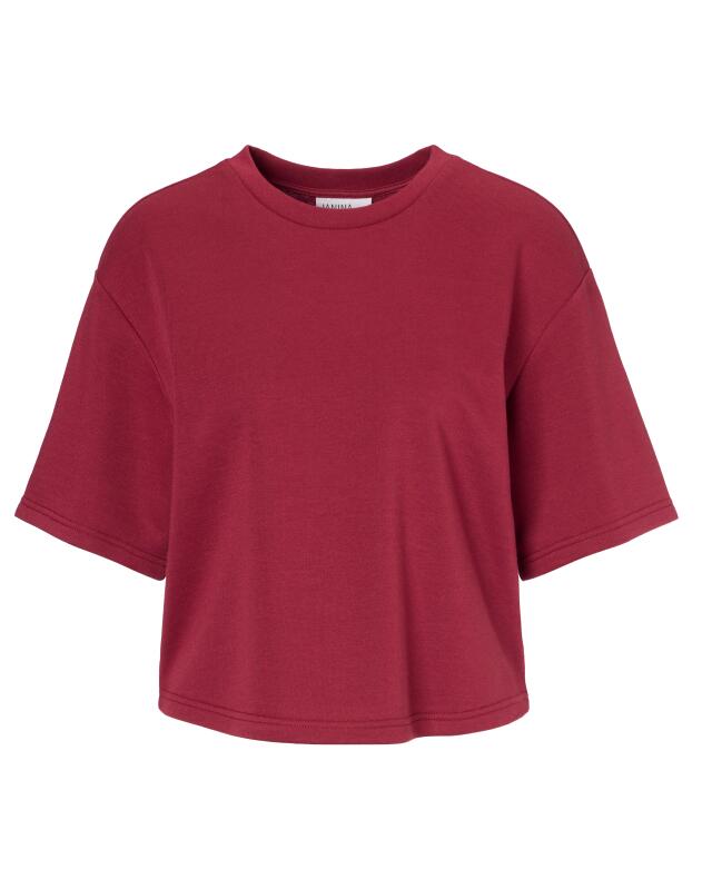 Sweat-shirt manches courtes femme, baie (KiK Kurzarm-Sweatshirt (beere)) — KiK, produit allemand authentique au Maroc