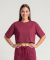 Kurzarm-Sweatshirt beere