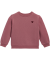 Sweatshirt mit Herz-Stickerei dunkelrosa