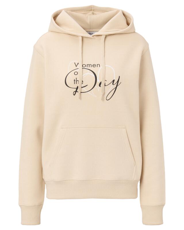 Sweatshirt with lettering for women, cream (KiK Sweatshirt mit Schriftzug (creme)) — KiK, authentic German product in Morocco