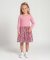 Kleid mit Meshrock altrosa