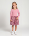 Kleid mit Meshrock altrosa