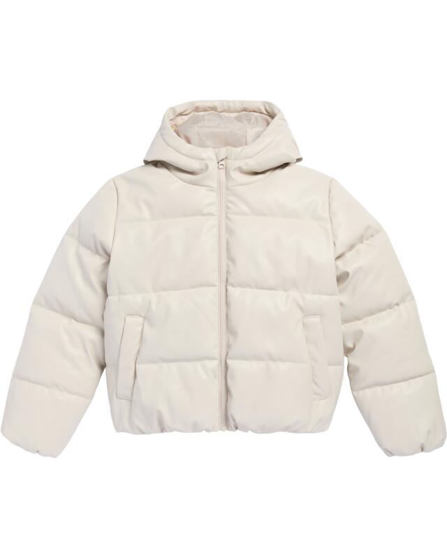 Quilted faux leather jacket for girls, beige (KiK Gesteppte Kunstlederjacke (Beige)) — KiK, authentic German product in Morocco