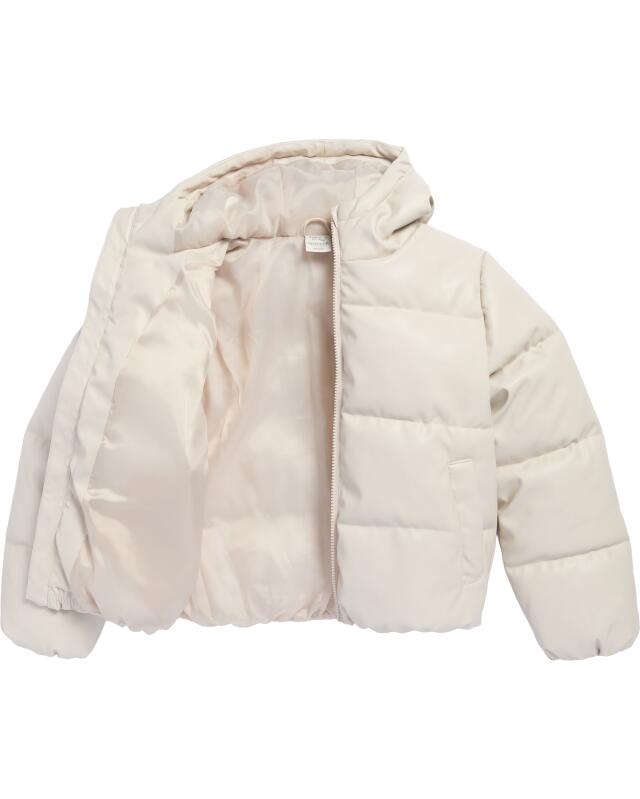 Quilted faux leather jacket for girls, beige (KiK Gesteppte Kunstlederjacke (Beige)) — KiK, authentic German product in Morocco