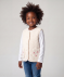 Teddyweste mit Blumenstickerei offwhite