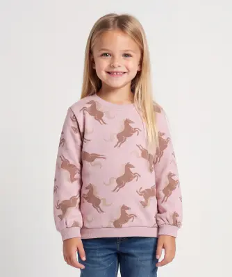 Sweatshirt mit Pferden