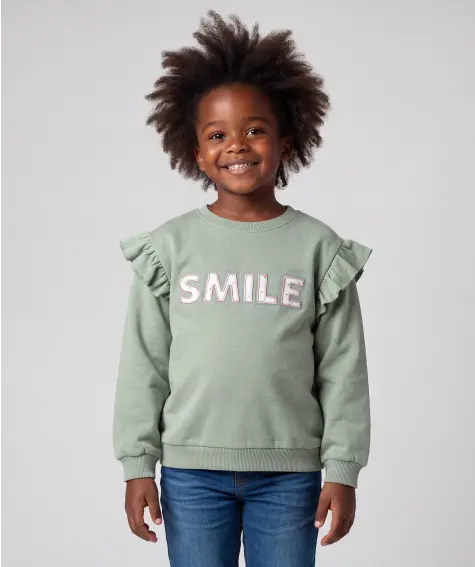 Sweatshirt mit Aufnähern