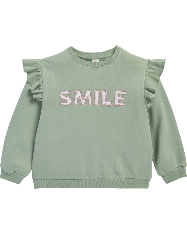 Sweat à écussons fille, aqua (KiK Sweatshirt mit Aufnähern (aqua)) — KiK, produit allemand authentique au Maroc