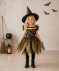 Halloween kinderkostuum: heks zwart/goud