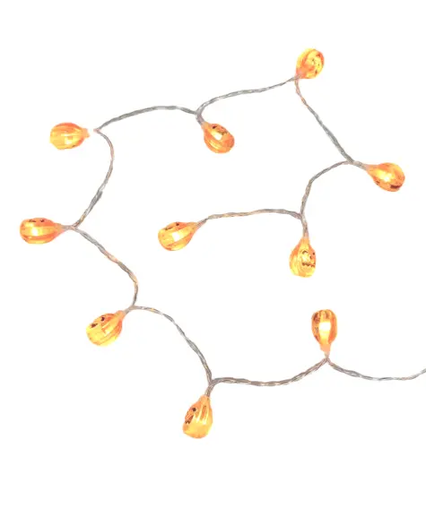 Halloween LED-Lichterkette Kürbis