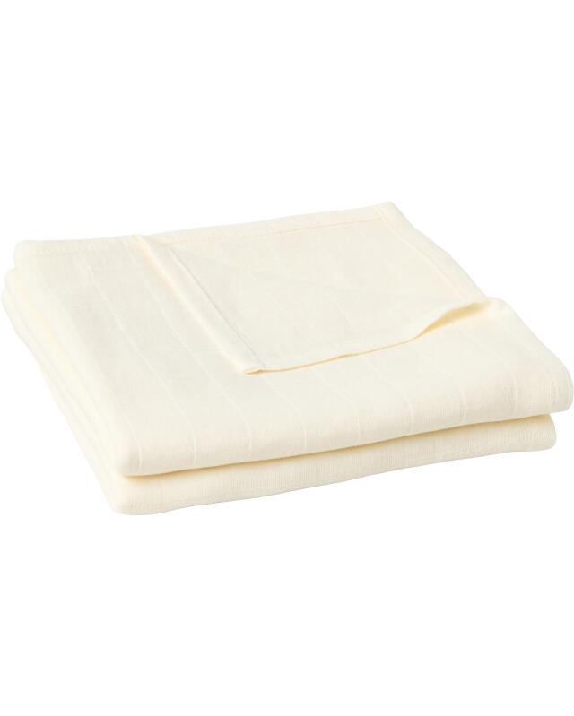 Cotton muslin cloths for baby girls, off-white (KiK Mullwindeln aus Baumwolle (offwhite)) — KiK, authentic German product in Morocco
