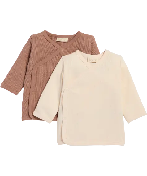Newborn Wickelshirts mit Druckknöpfen