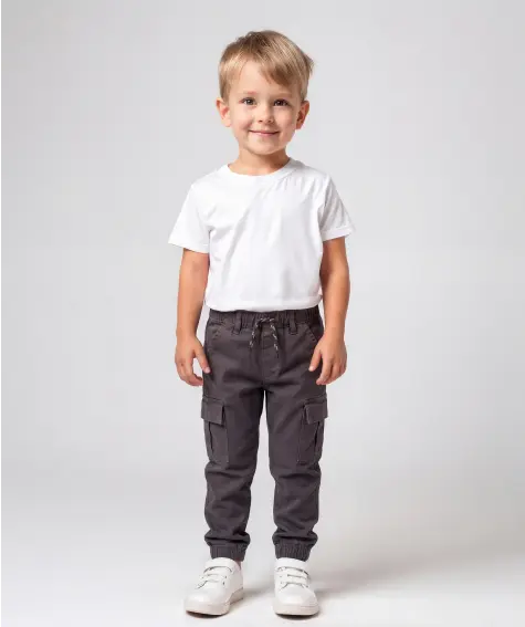 Cargo broek van twill