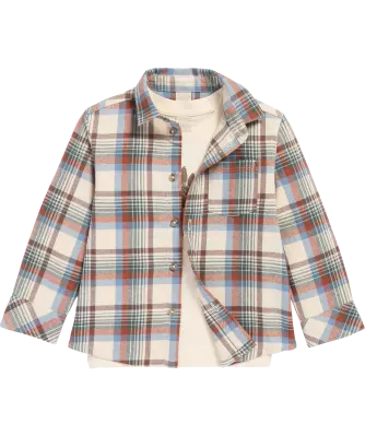 Langarmshirt + Hemd
