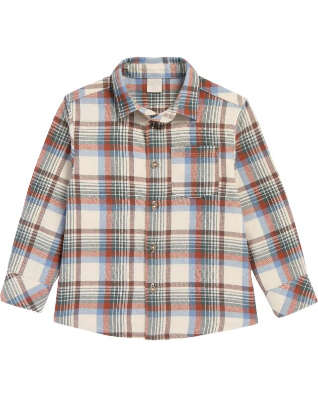 Long-sleeve top + shirt for boys, off-white (KiK Langarmshirt + Hemd (offwhite)) — KiK, authentic German product in Morocco