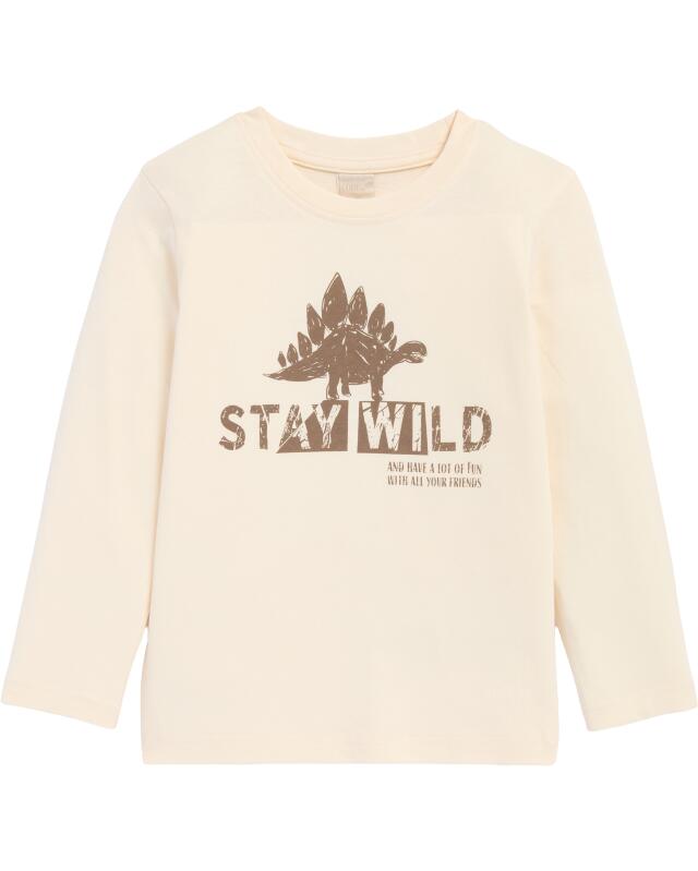 Long-sleeve top + shirt for boys, off-white (KiK Langarmshirt + Hemd (offwhite)) — KiK, authentic German product in Morocco