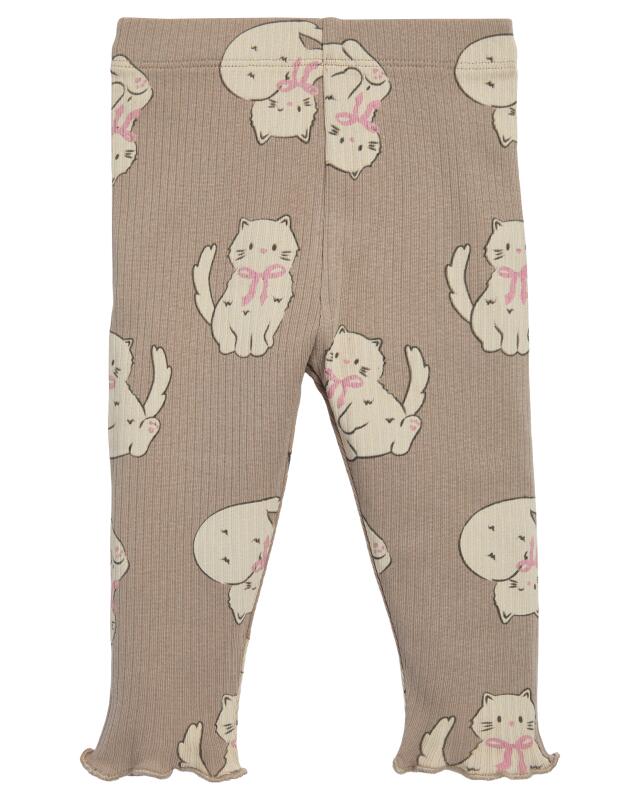 Pyjama à imprimé chats intégral bébé fille, écru (KiK Pyjama mit Katzen-Allover-Print (naturfarben)) — KiK, produit allemand authentique au Maroc