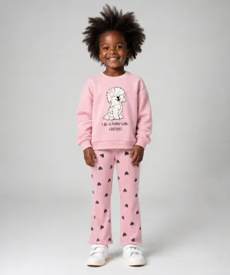 Sweatshirt + Leggings in Rosa