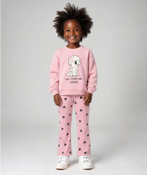 Sweatshirt + Leggings in Rosa