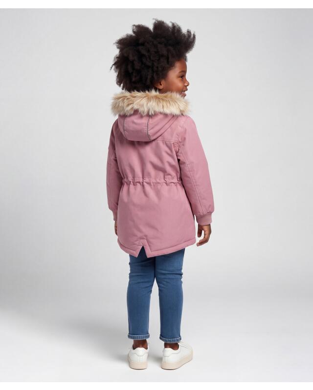 جاكيت باركا بفرو التيدي للبنات، وردي غامق (KiK Parka mit Teddyfell (dunkelrosa)) — KiK, منتج ألماني أصلي في المغرب