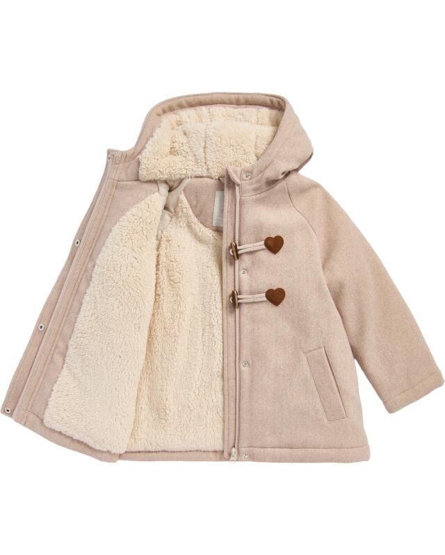 Coat with toggle fastenings for girls, natural (KiK Mantel mit Knebelverschluss (naturfarben)) — KiK, authentic German product in Morocco
