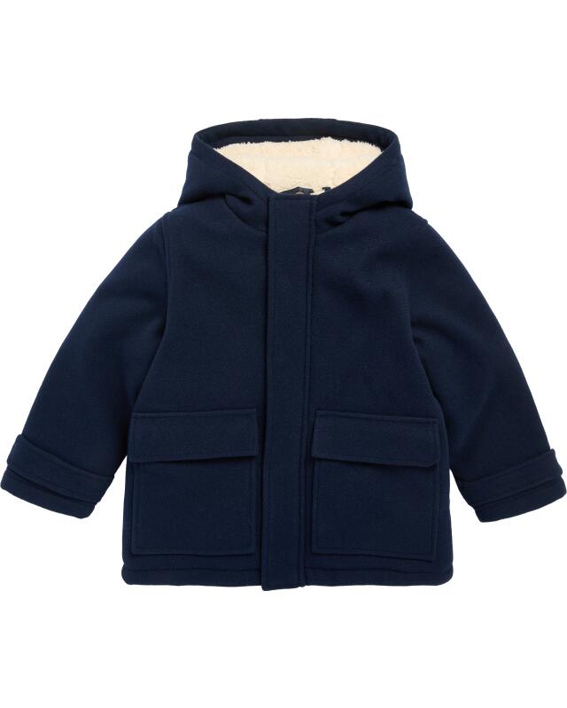 Manteau à doublure teddy garçon, bleu marine (KiK Mantel mit Teddyfutter (dunkelblau)) — KiK, produit allemand authentique au Maroc