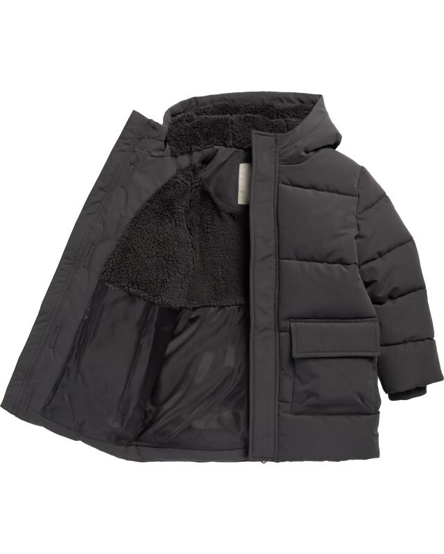 Quilted parka with teddy lining for boys, dark grey (KiK Stepp-Parka mit Teddyfutter (dunkelgrau)) — KiK, authentic German product in Morocco