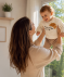 Newborn Sweatshirt + Hose offwhite